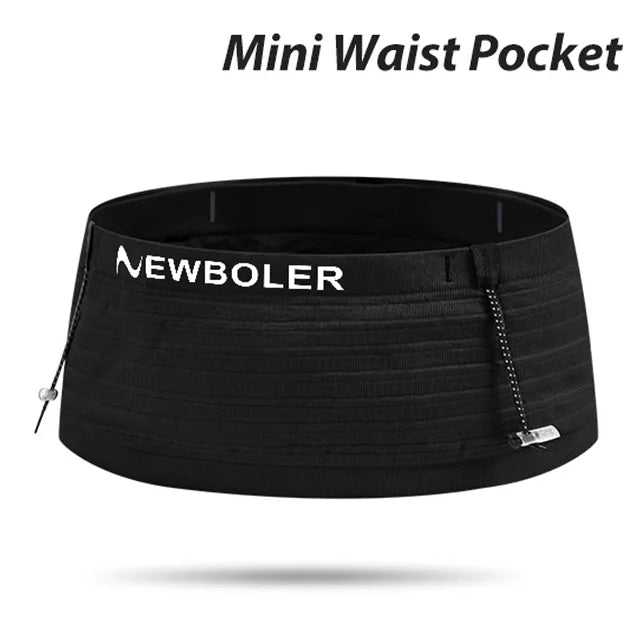 NEWBOLER Elastic Sports Waist Bag Pack Lightweight Running