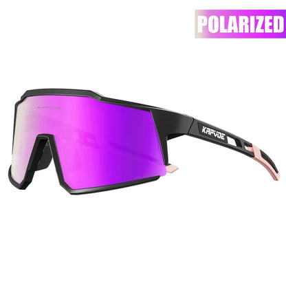 Kapvoe Cycling Glasses Polarized MTB Road Bike Glasses UV400