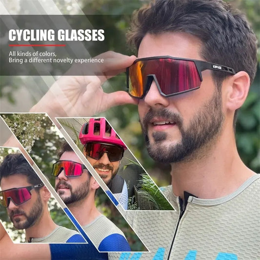 Kapvoe Cycling Glasses Polarized MTB Road Bike Glasses UV400