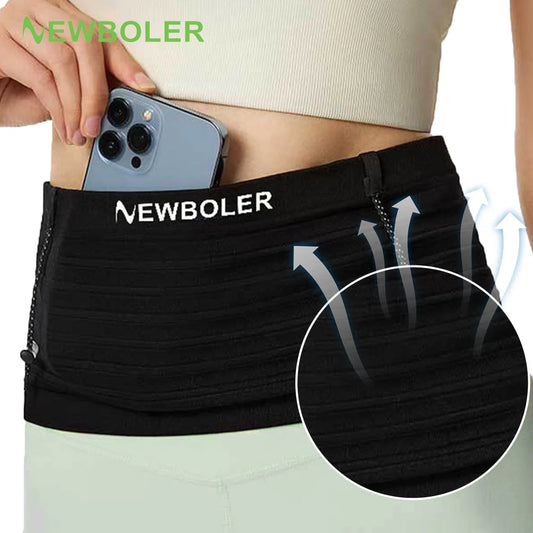 NEWBOLER Elastic Sports Waist Bag Pack Lightweight Running