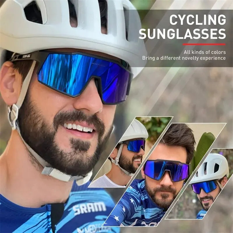 Kapvoe Cycling Glasses Polarized MTB Road Bike Glasses UV400